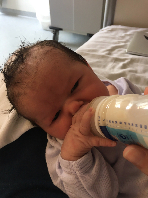 Martha nach der Geburt